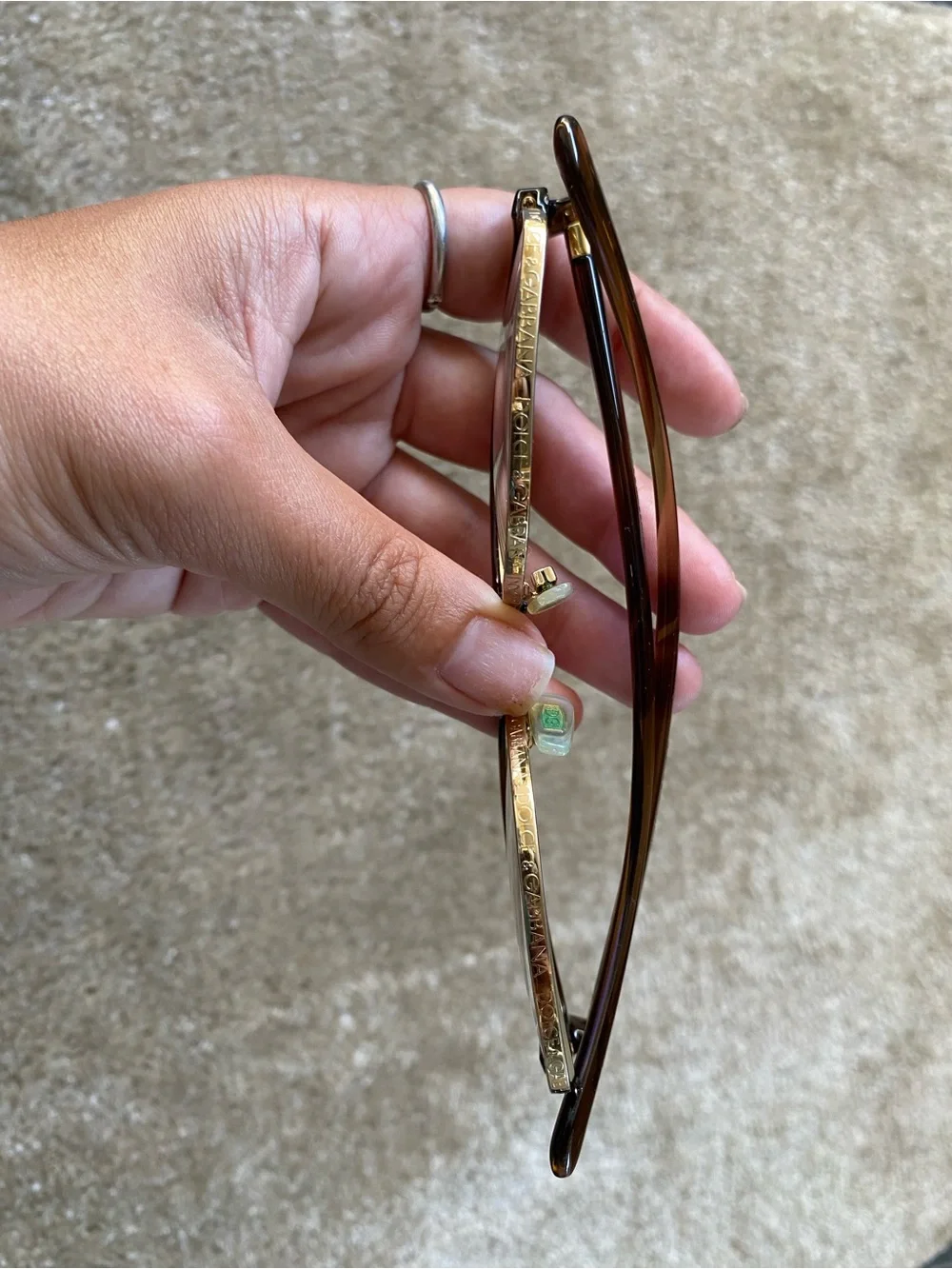 Dolce Gabbana Brown Cat-Eye Eyeglasses - DG 5045 5374 55/16 140 PD 2010765